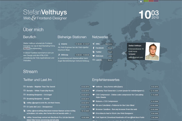 Stefan Velthuys website preview